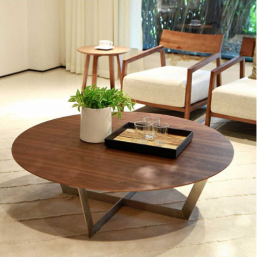 Bàn Trà - cafe tròn chân nhôm sơn tĩnh điện