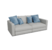 Ghế sofa văng phòng khách hiện đại bọc da màu ghi xám SFPK2502