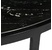 BÀN SOFA TRÒN CHÂN SẮT - MẶT ĐÁ ĐEN, TRẮNG VÂN MÂY - BTSF2409-02