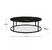 BÀN SOFA TRÒN CHÂN SẮT - MẶT ĐÁ ĐEN, TRẮNG VÂN MÂY - BTSF2409-02
