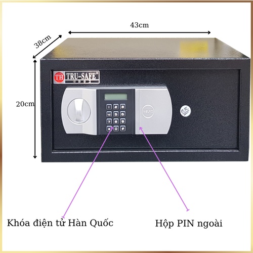 Két sắt khách sạn mini Trusafe KS421 cao cấp