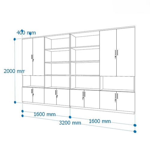 Tủ tài liệu Phòng Giám Đốc - TTL2409-05